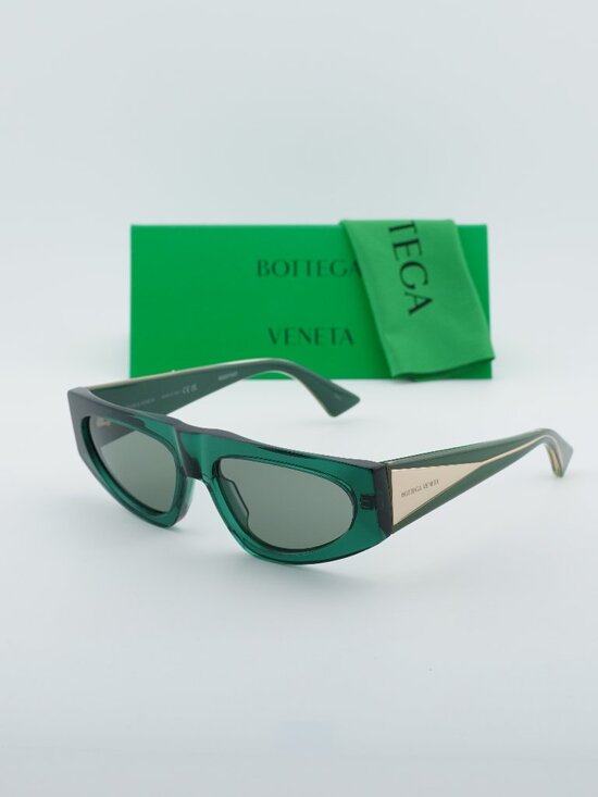 Bottega Veneta BV1277S 003 Cat Eye Sunglasses - Green main image 10